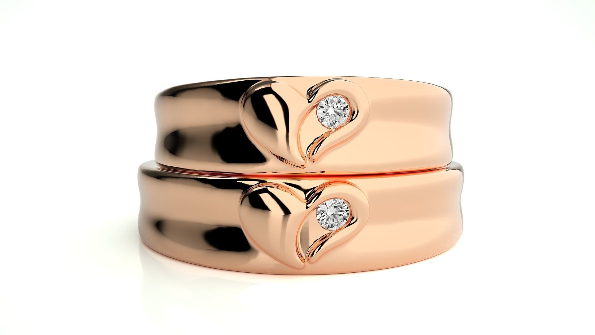 Wedding Band - 8102 3D print model_3