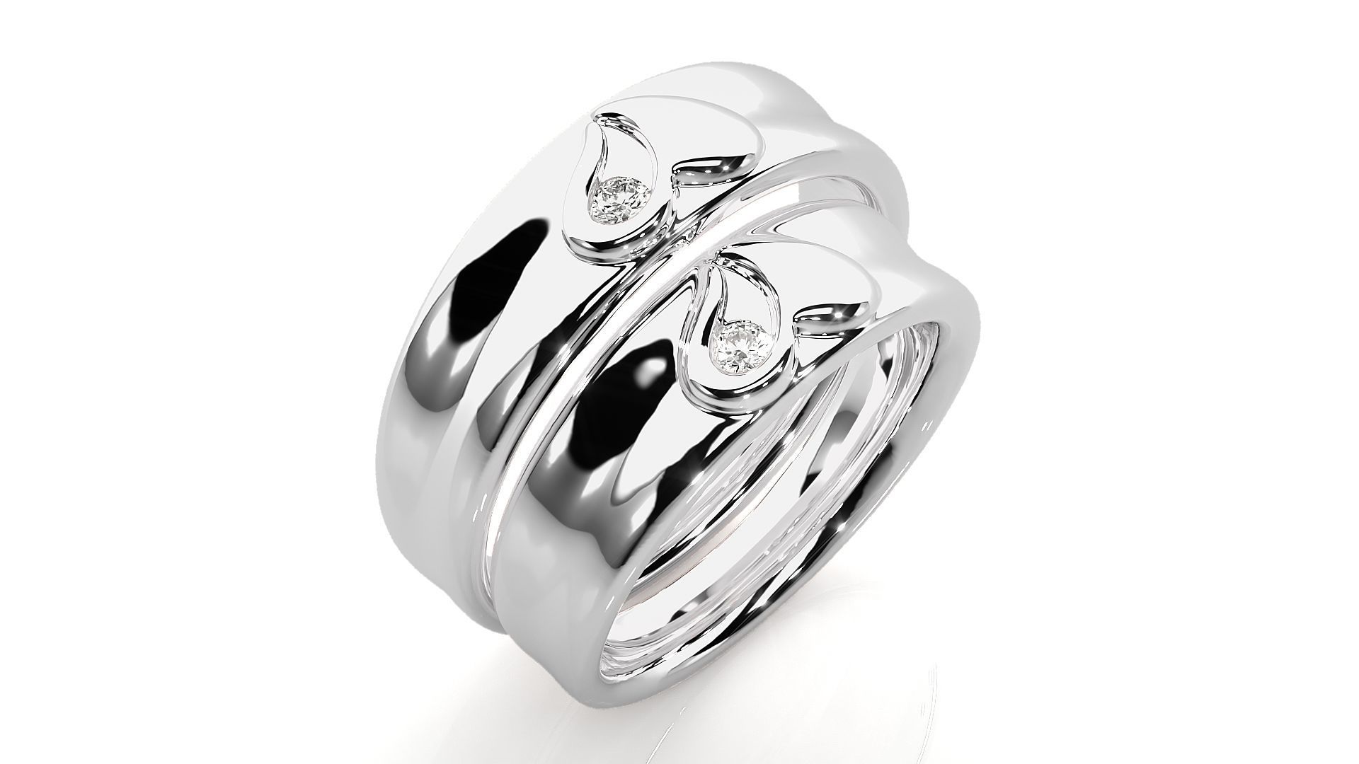 Wedding Band - 8102 3D print model_9