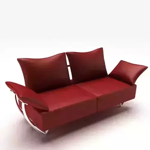 Modern Red Couch