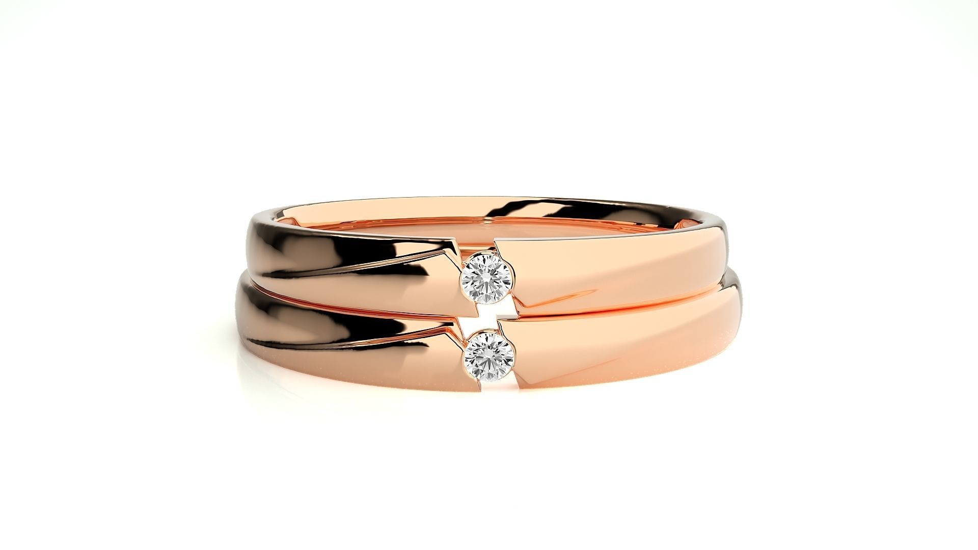 Wedding Band - 8561 3D print model_3