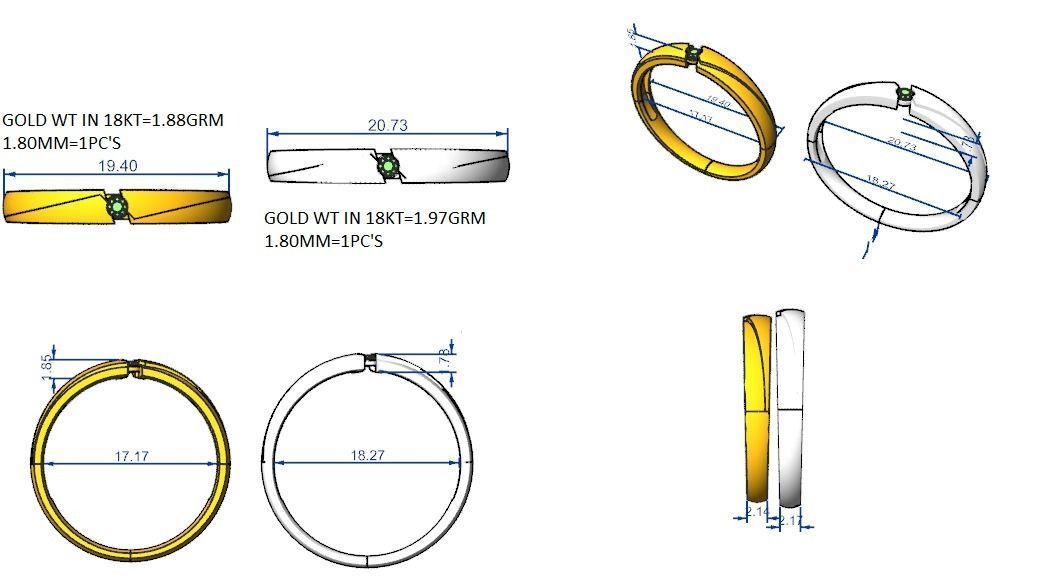 Wedding Band - 8561 3D print model_4