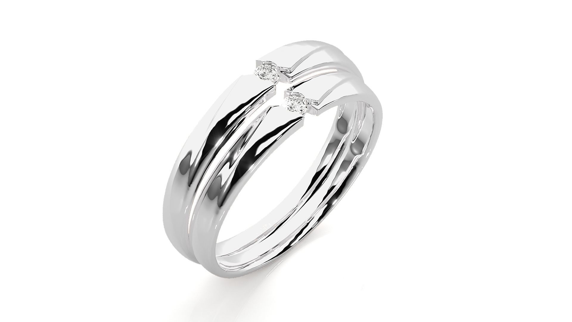 Wedding Band - 8561 3D print model_9
