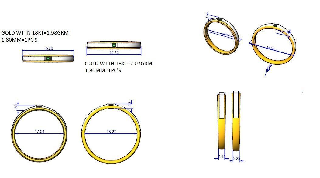 Wedding Band - 8600 3D print model_6