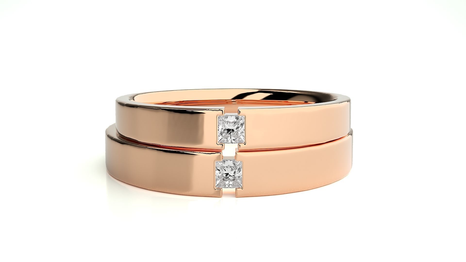 Wedding Band - 9162 3D print model_3