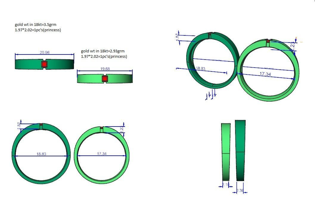 Wedding Band - 9162 3D print model_5