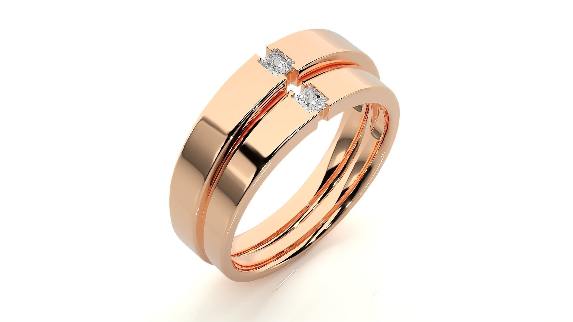 Wedding Band - 9162 3D print model_4