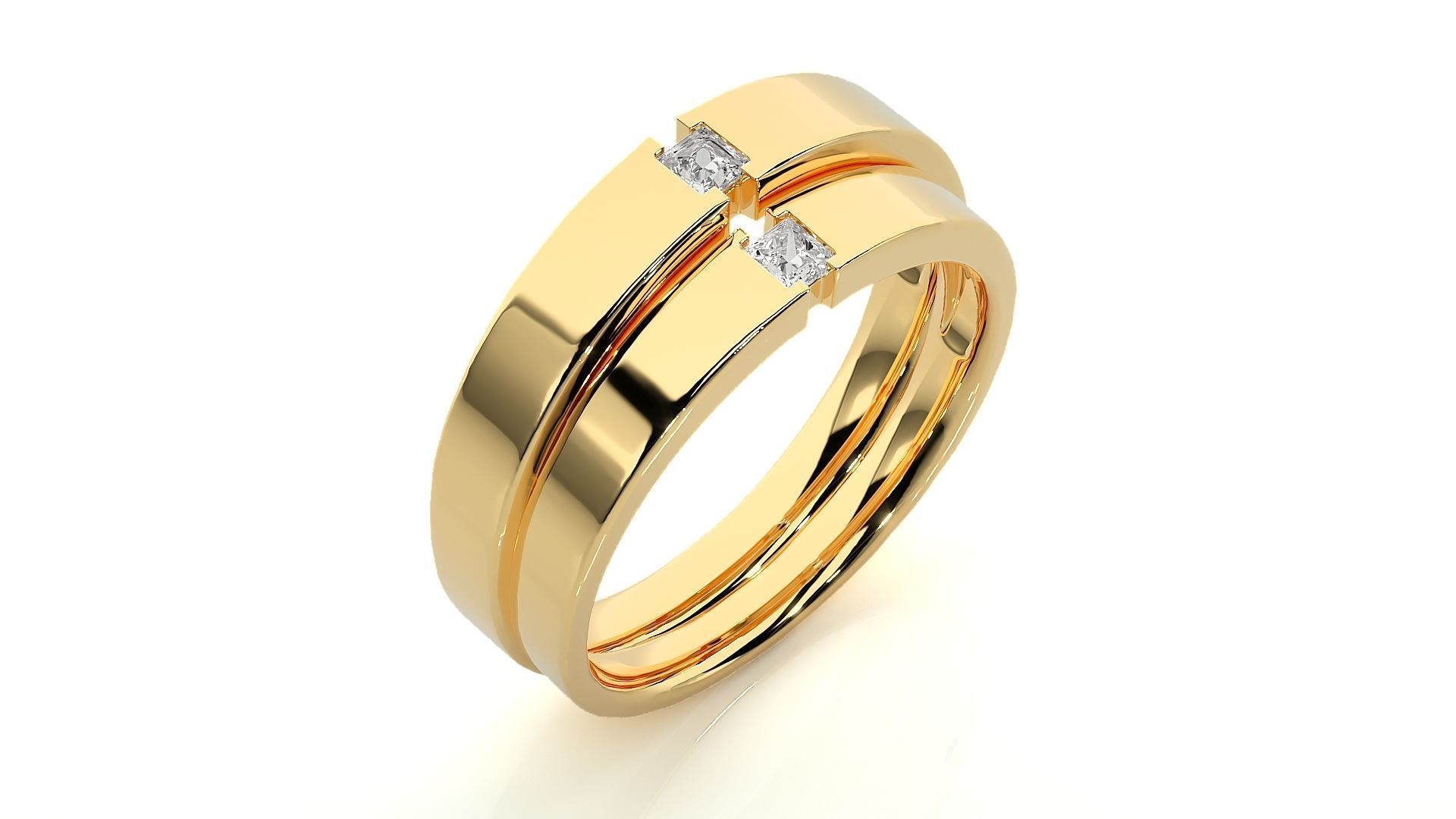 Wedding Band - 9162 3D print model_12