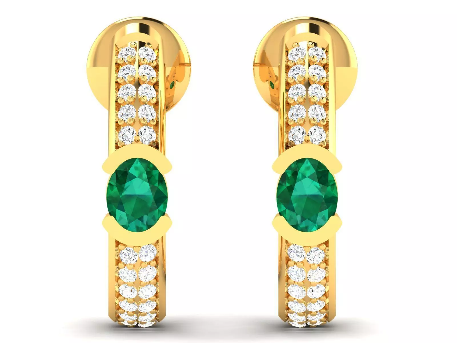 Women Daimond Earring 3dm stl obj fbx Render Details 3D print model