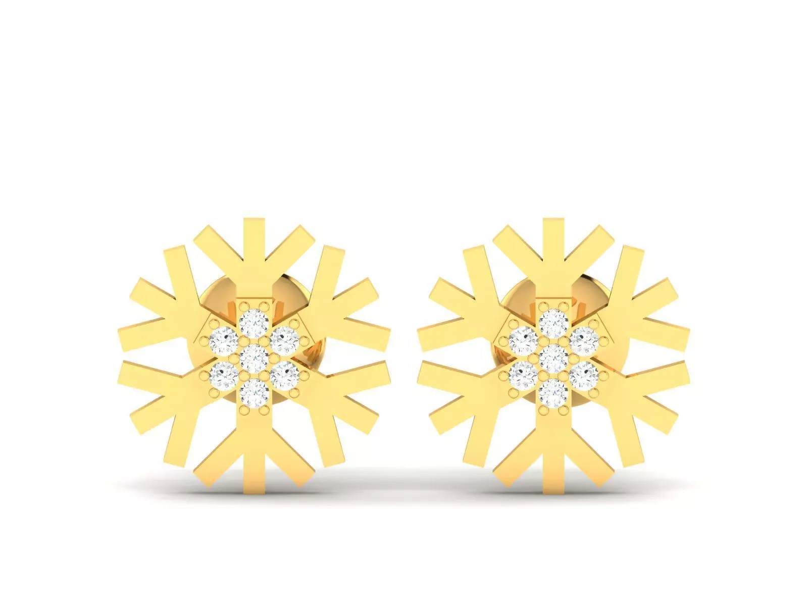Women Daimond Earring 3dm stl obj fbx Render Details 3D print model