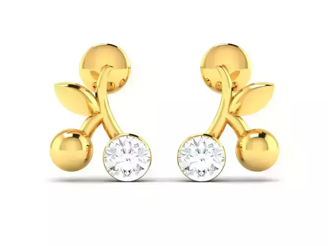 Women Daimond Earring 3dm stl obj fbx Render Details