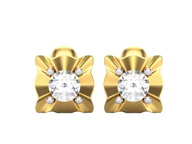 Women Daimond Earring 3dm stl obj fbx Render Details