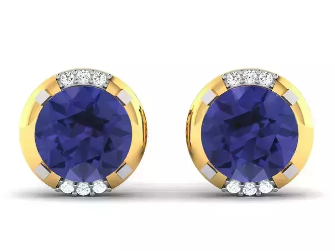 Women Daimond Earring 3dm stl obj fbx Render Details