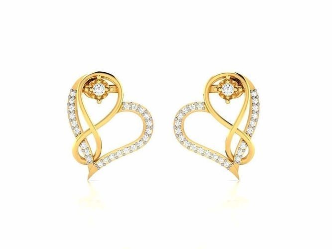 heart pendant set 3D print model