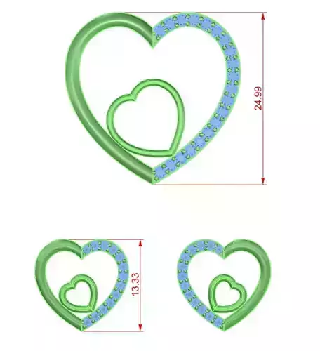 heart pendant diamond gold