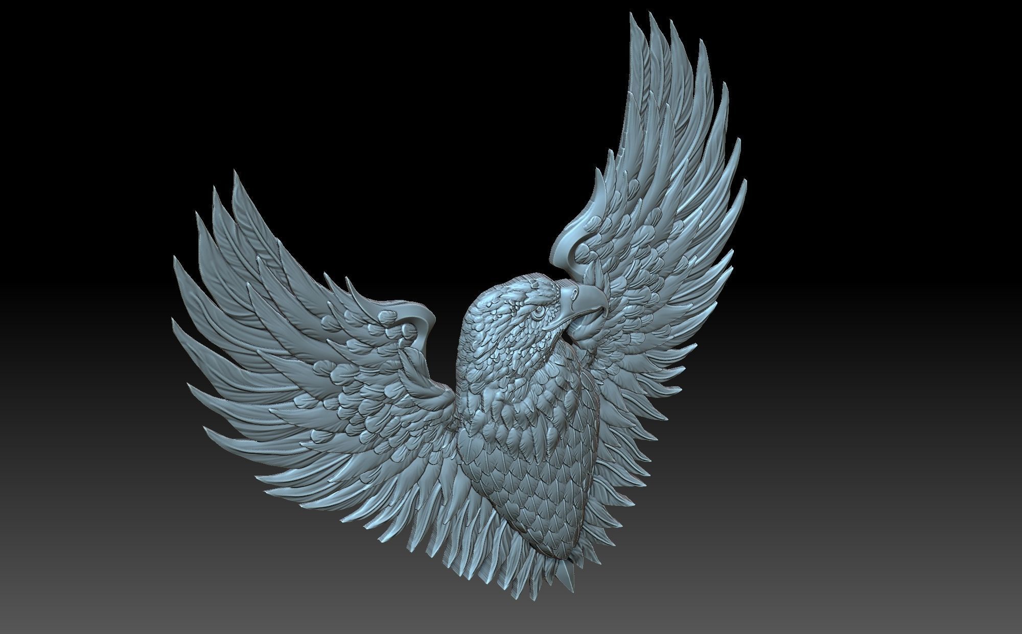 Eagle long sword 3D print model_6
