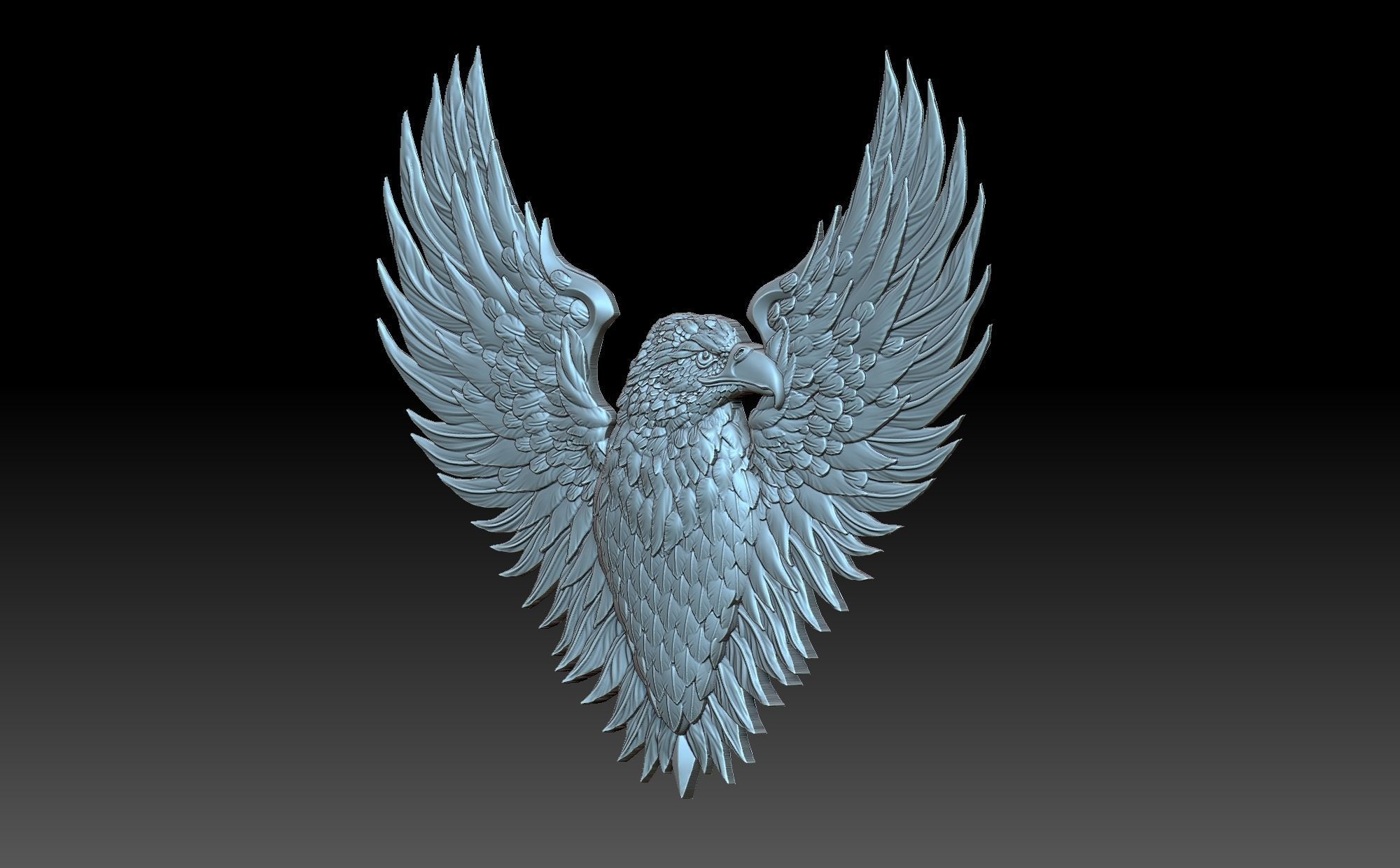 Eagle long sword 3D print model_1