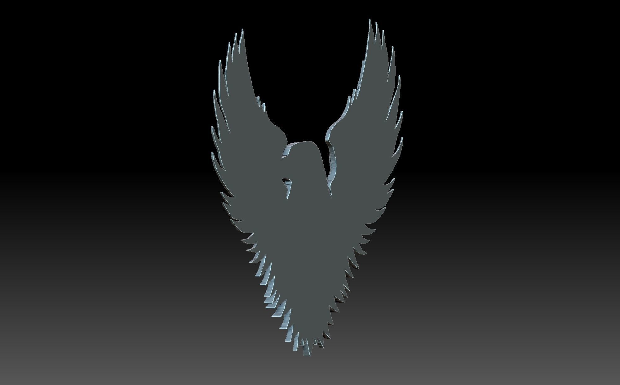 Eagle long sword 3D print model_3