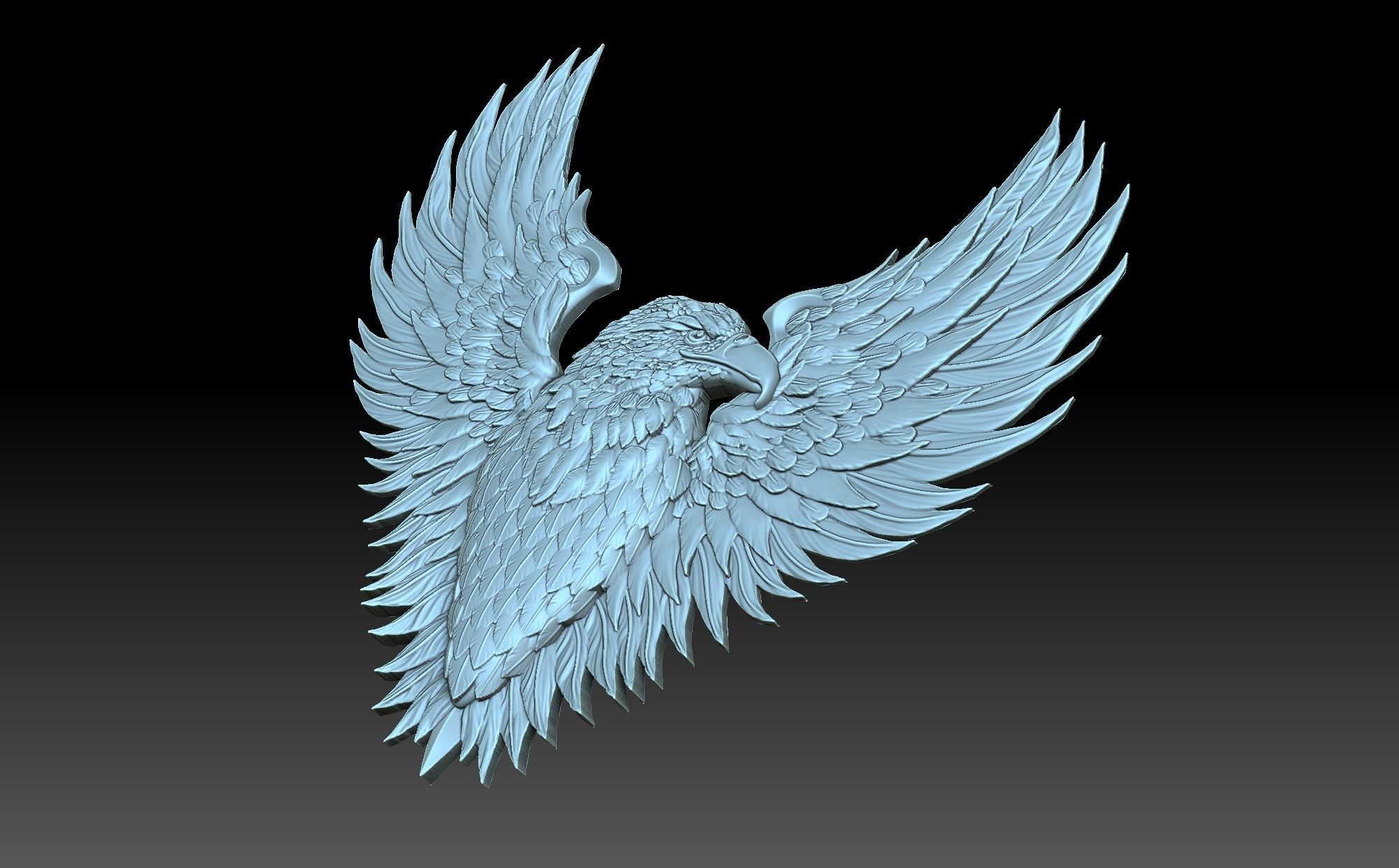 Eagle long sword 3D print model_4