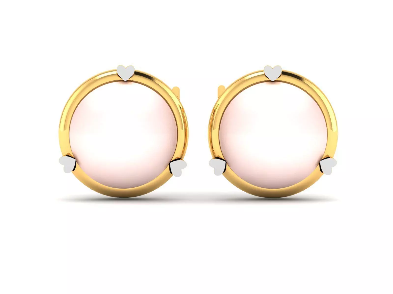 Women Opal Stone Earrings 3D print model