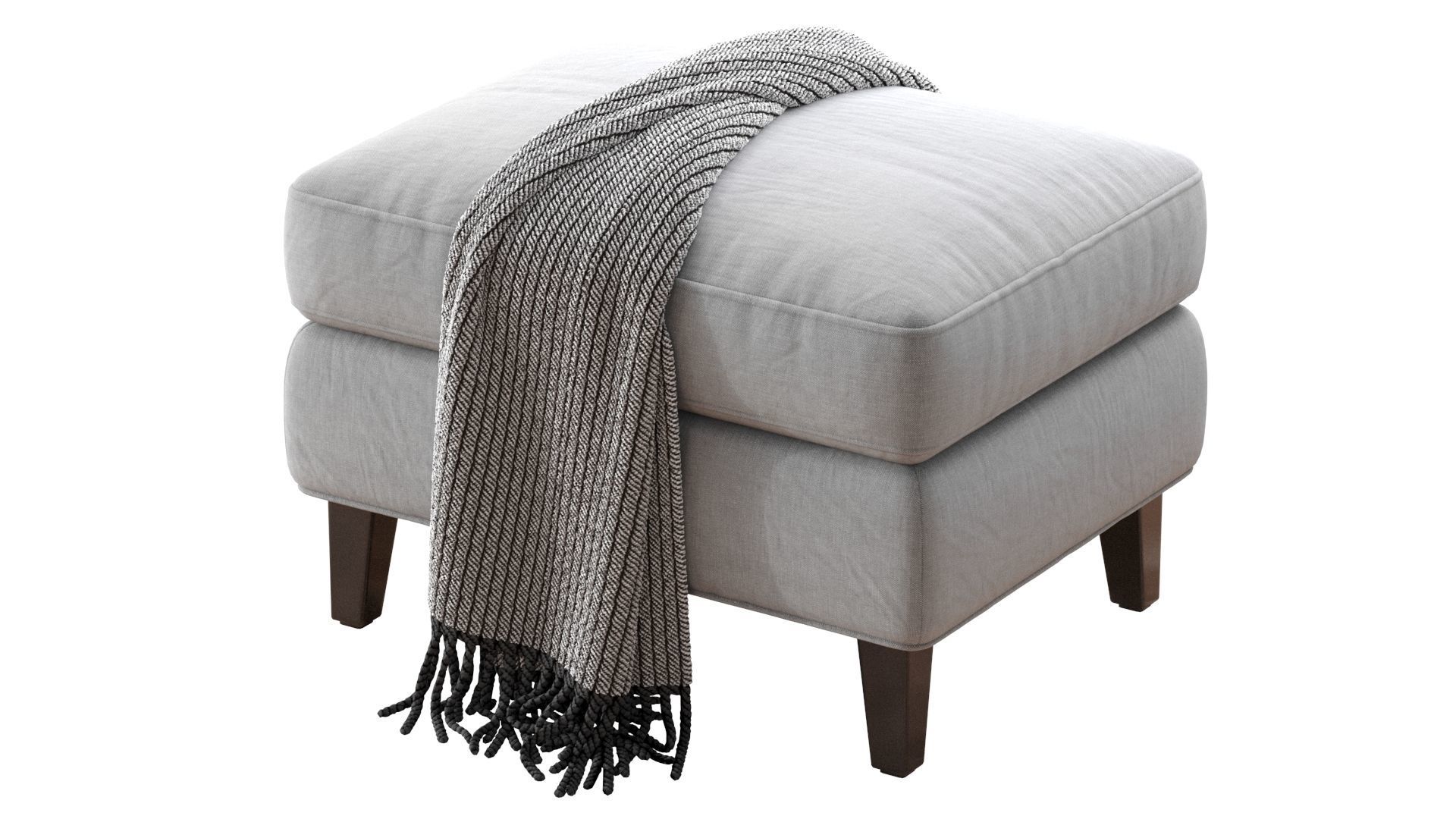 Beverly Upholstered Ottoman 3D model_5