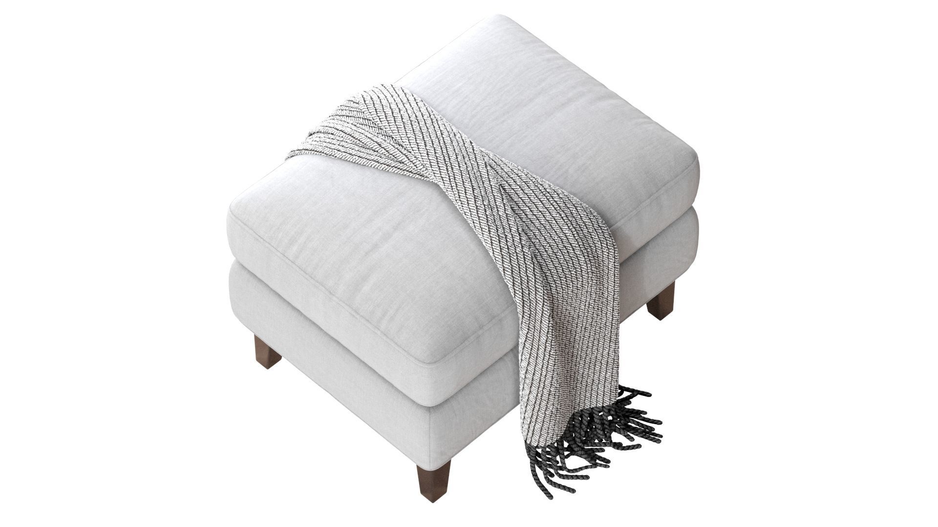  Beverly Upholstered Ottoman 3D model_12