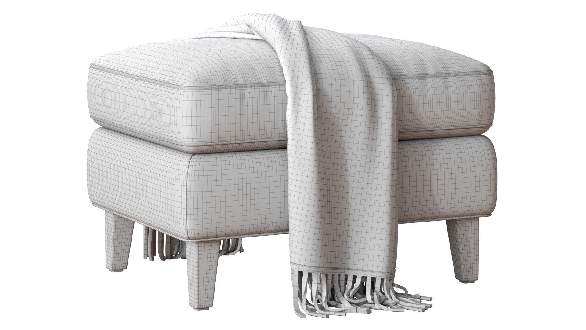  Beverly Upholstered Ottoman 3D model_22