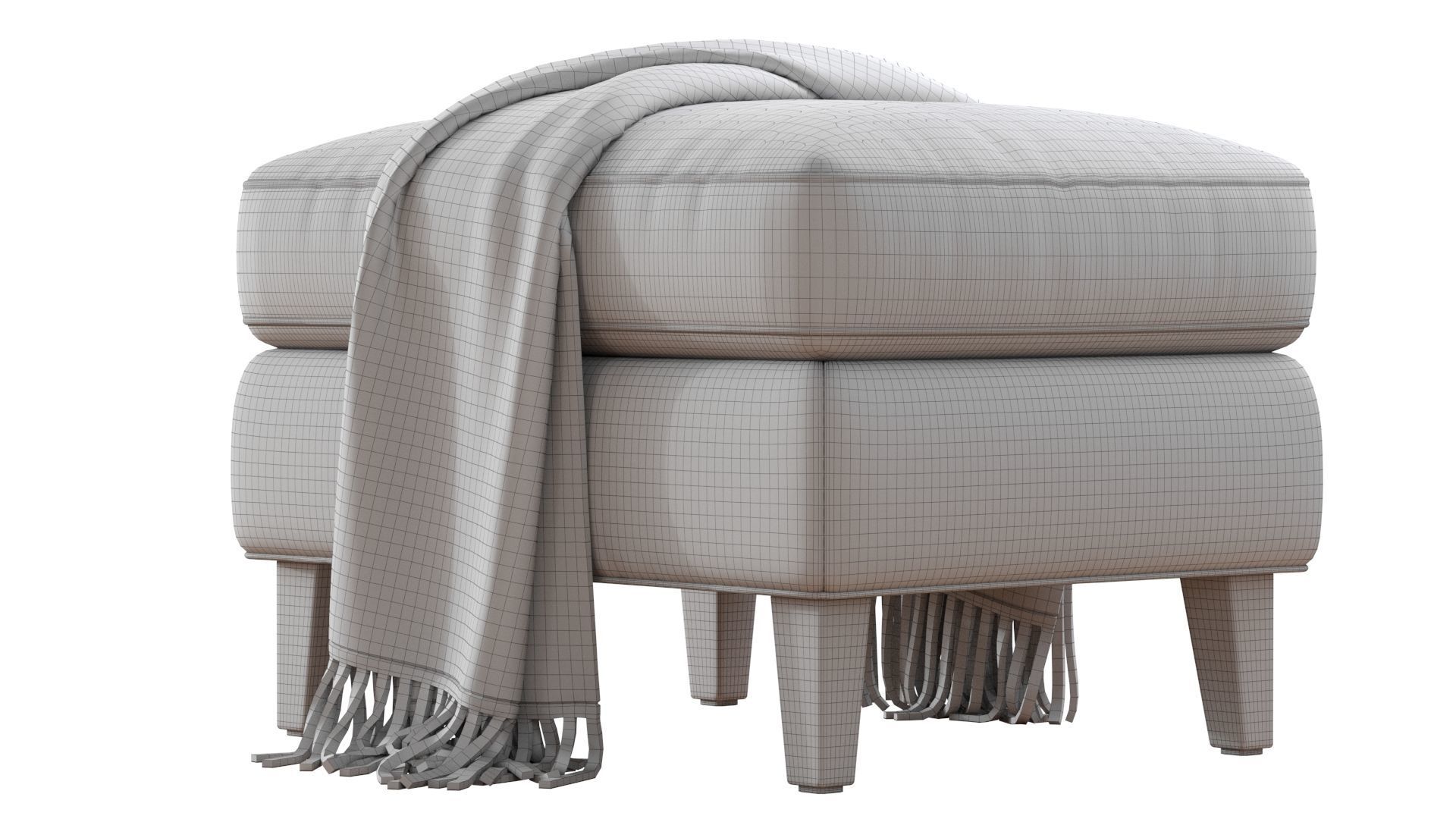  Beverly Upholstered Ottoman 3D model_16