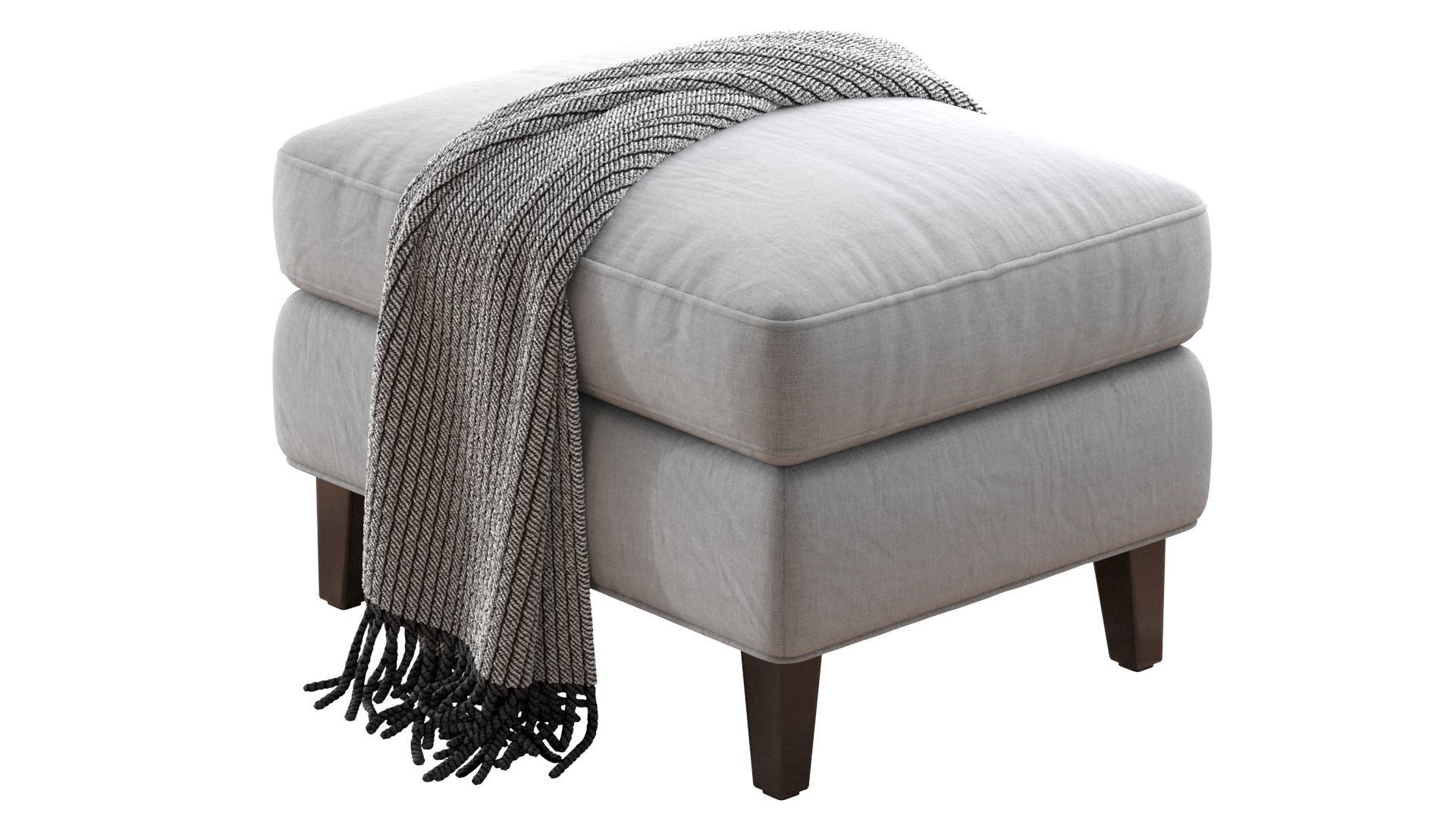  Beverly Upholstered Ottoman 3D model_6