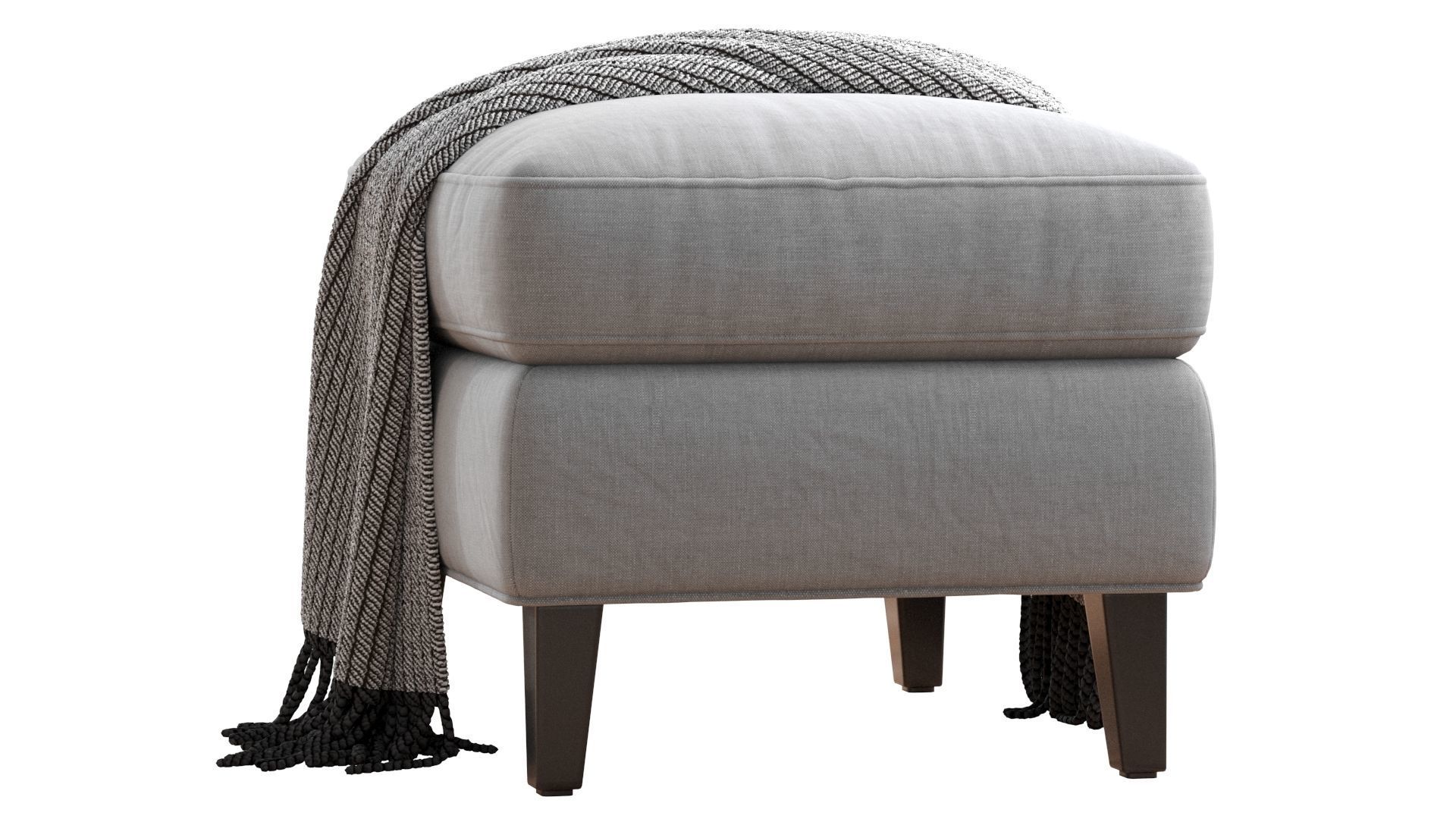 Beverly Upholstered Ottoman 3D model_11