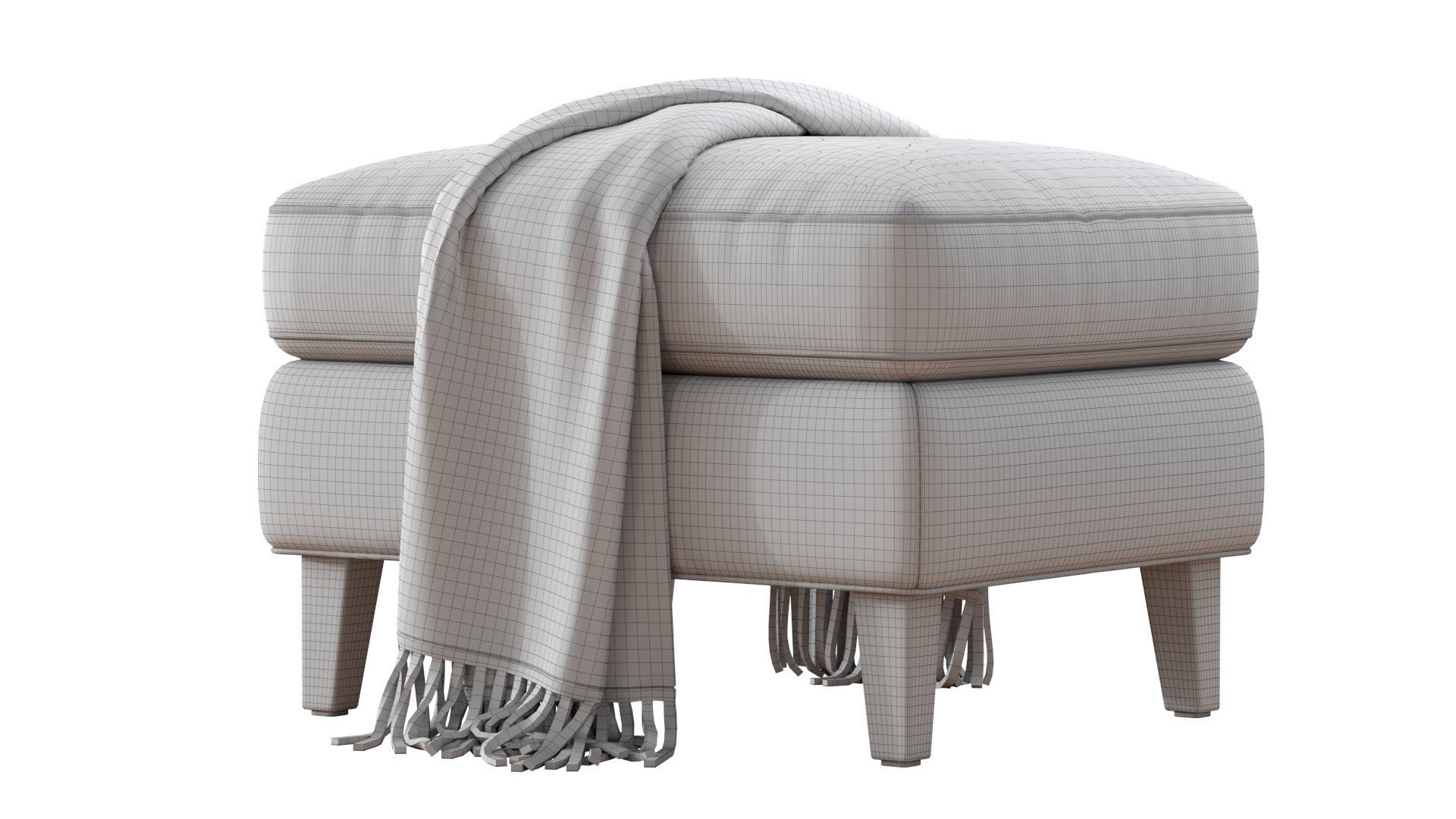  Beverly Upholstered Ottoman 3D model_15