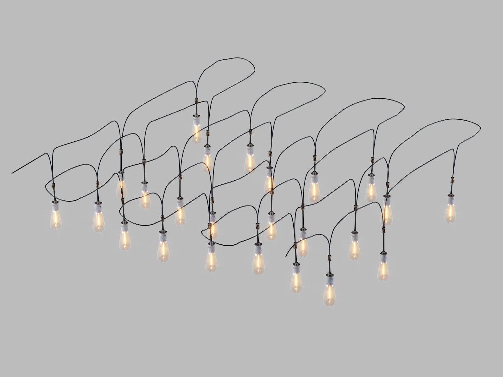 Pendant light bulbs 3D model_7