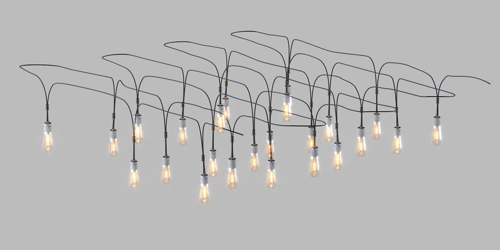Pendant light bulbs 3D model_5