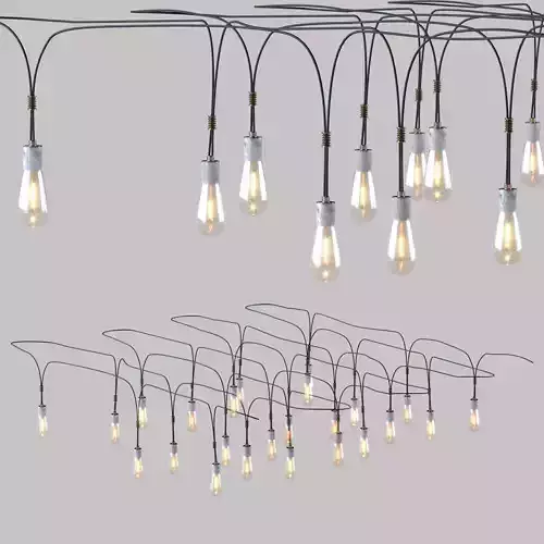 Pendant light bulbs 3D model