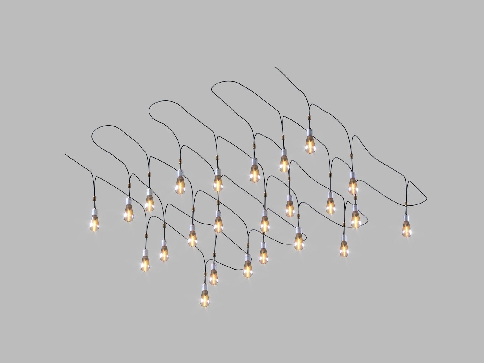 Pendant light bulbs 3D model_8