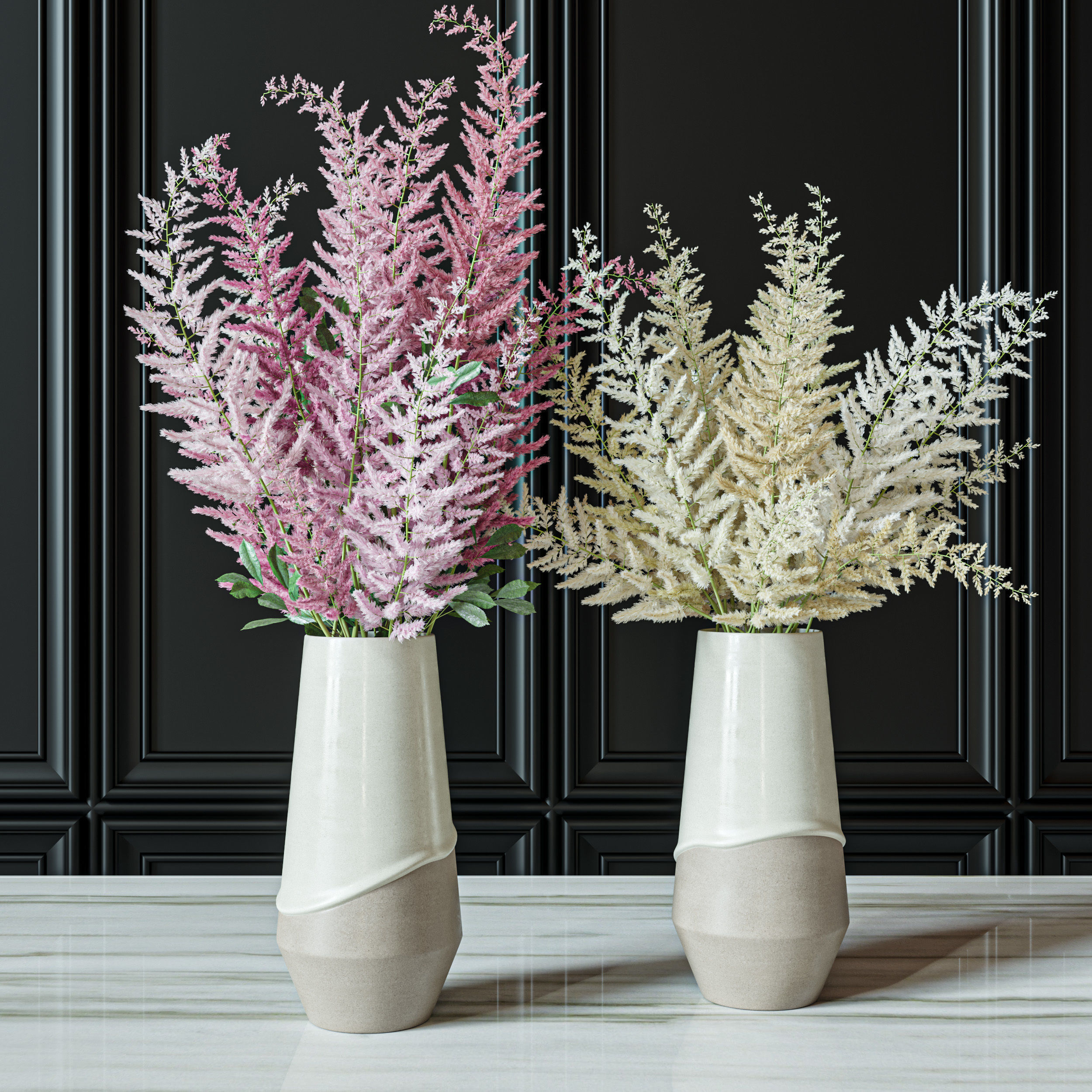 Flower Set 039 Astilbe 3D model_2
