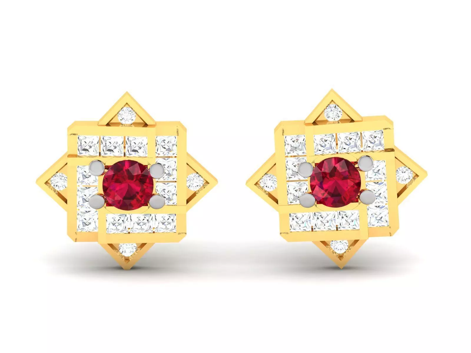 Women Earrings 3D print model_0