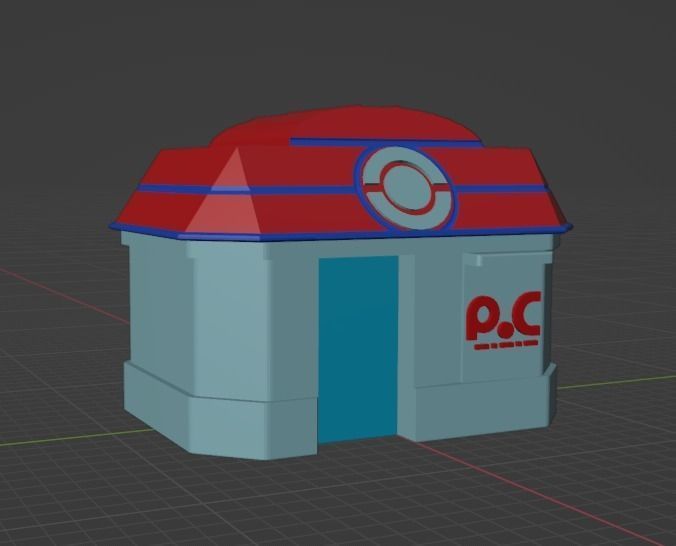 Pokemon Center 3D print model_5