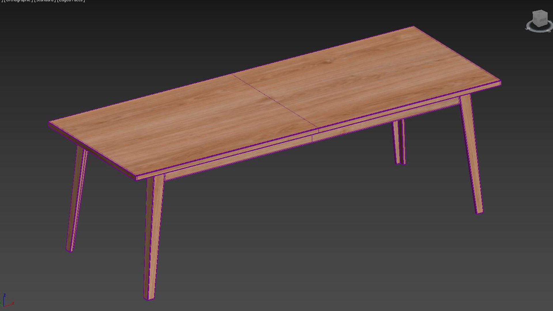 table EMILIA II Naturel 3D model_6