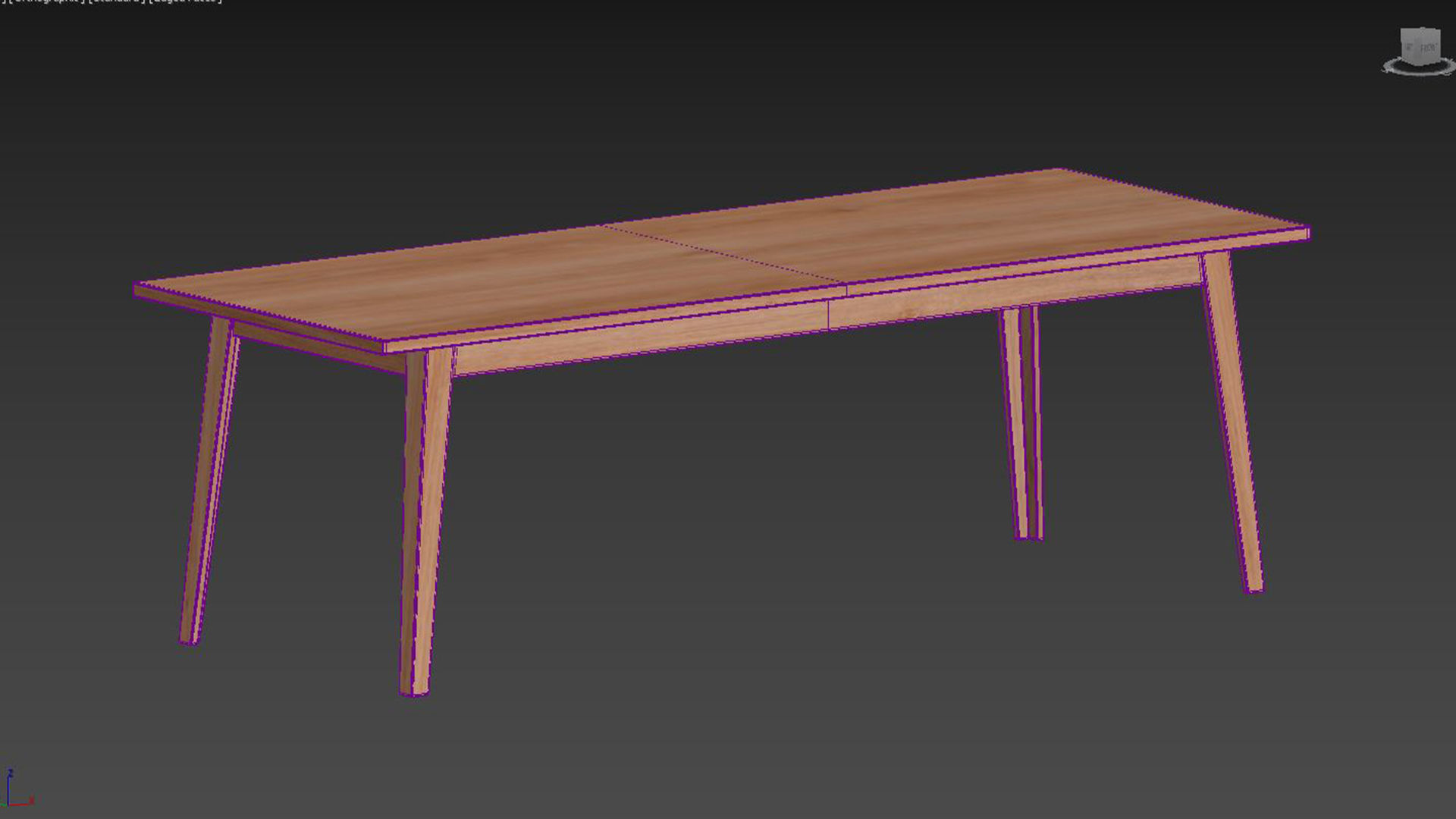 table EMILIA II Naturel 3D model_2