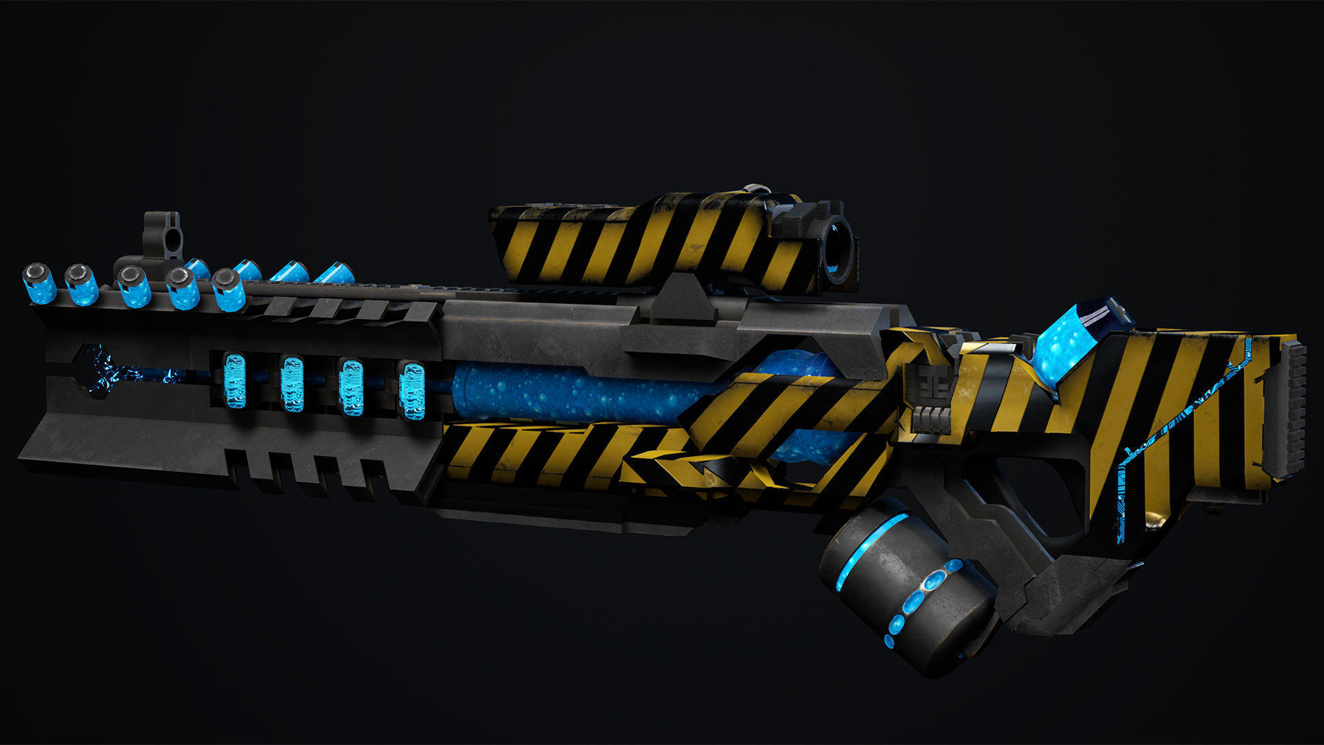 Fly sci fi Low-poly 3D model_17