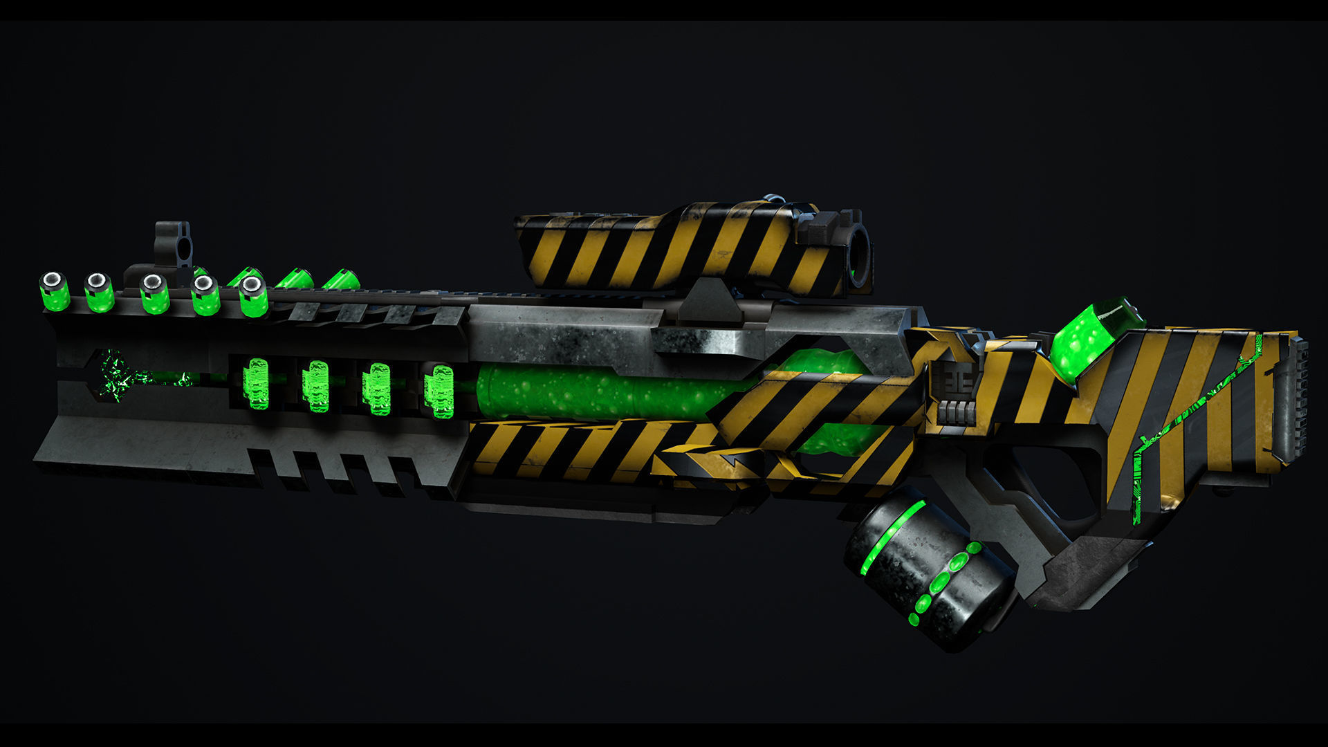 Fly sci fi Low-poly 3D model_19