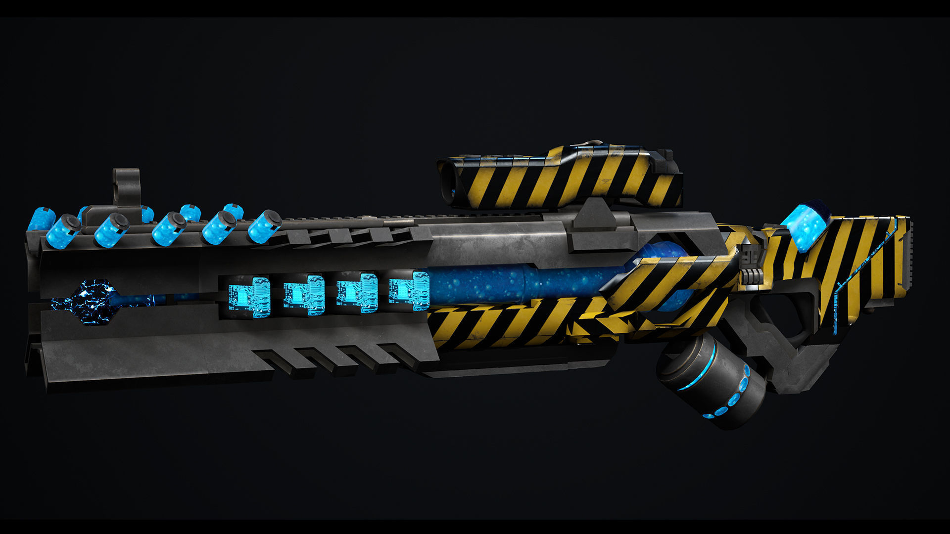 Fly sci fi Low-poly 3D model_18