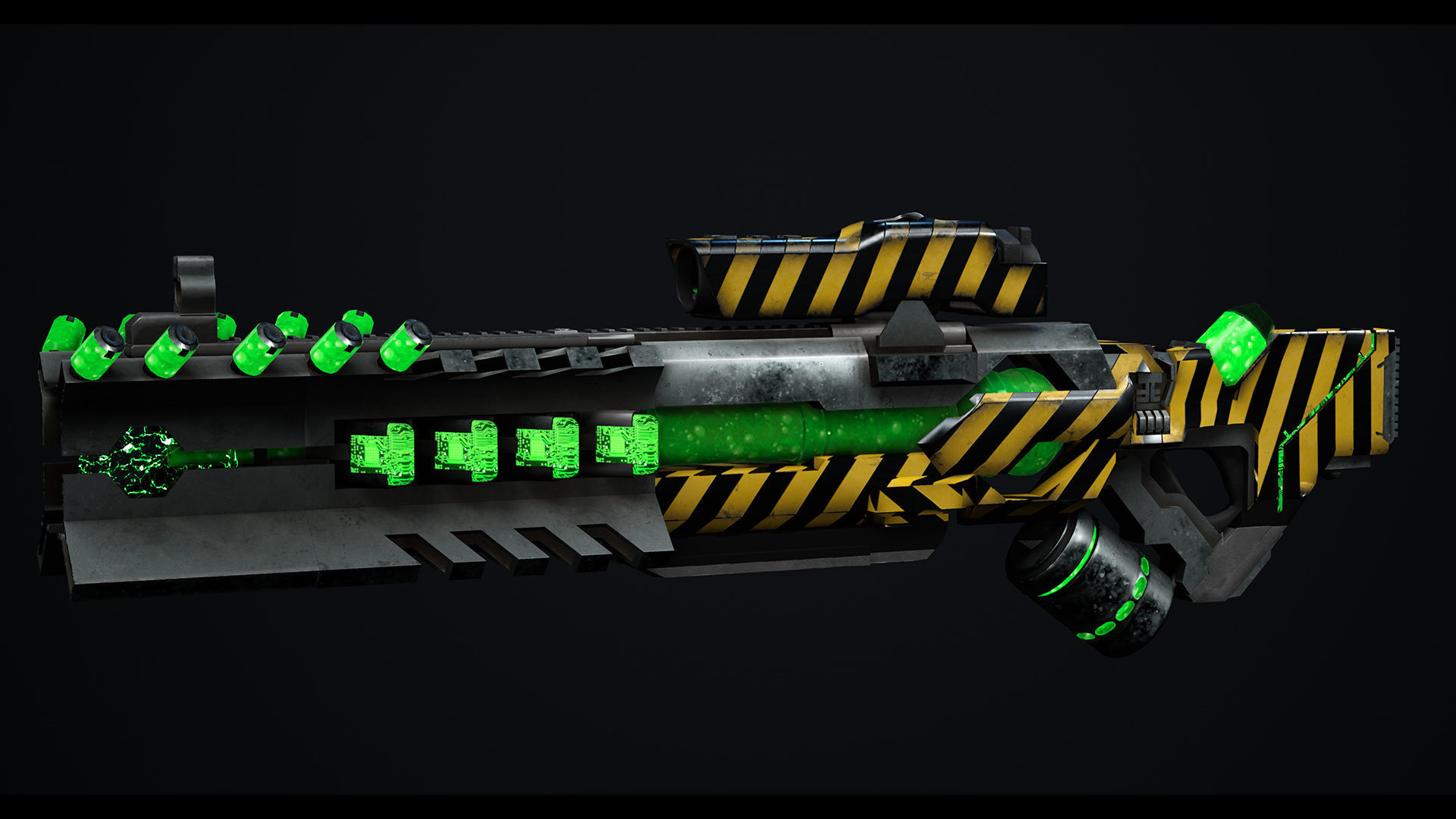 Fly sci fi Low-poly 3D model_16