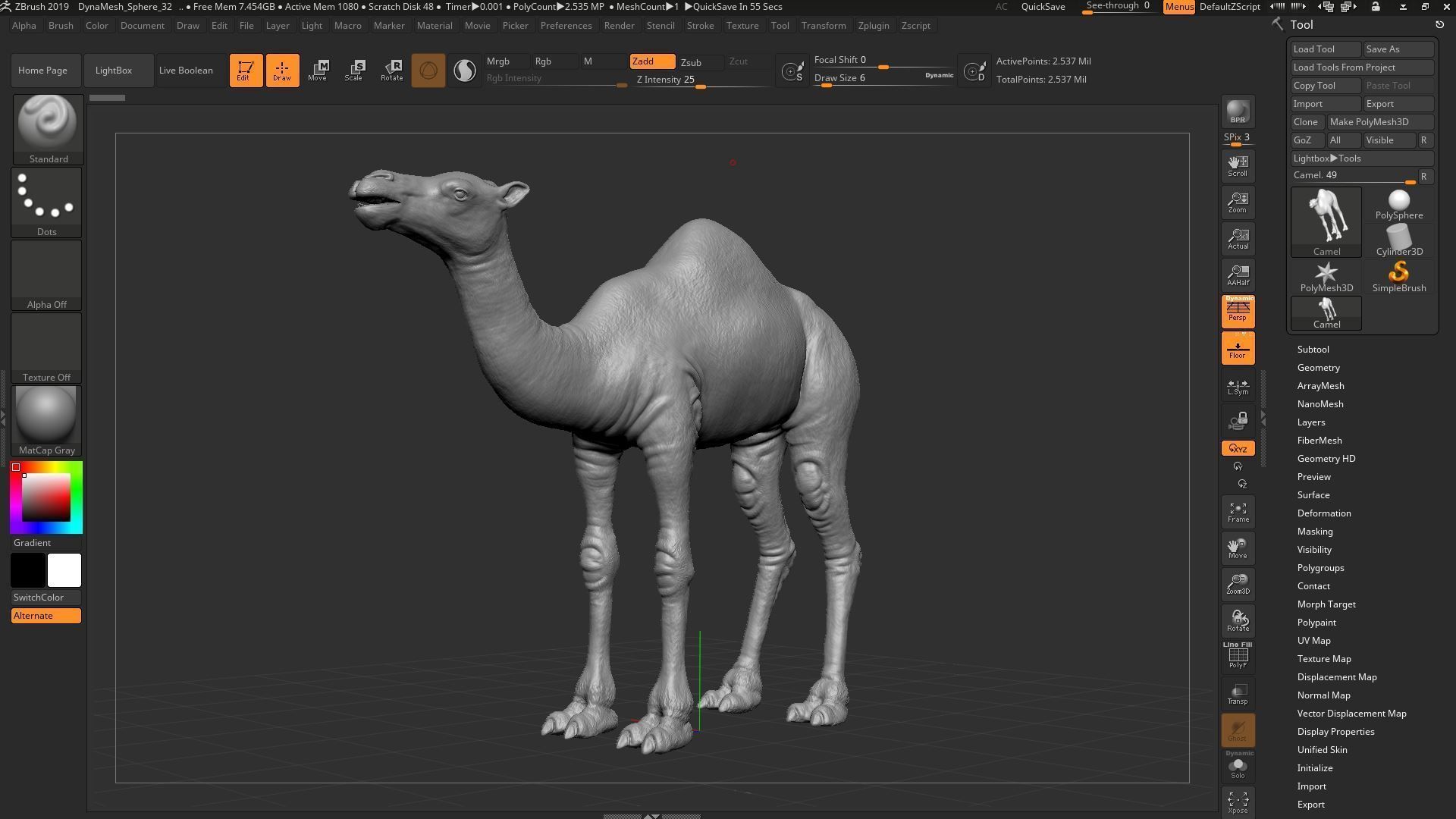 Camel 3D model_16