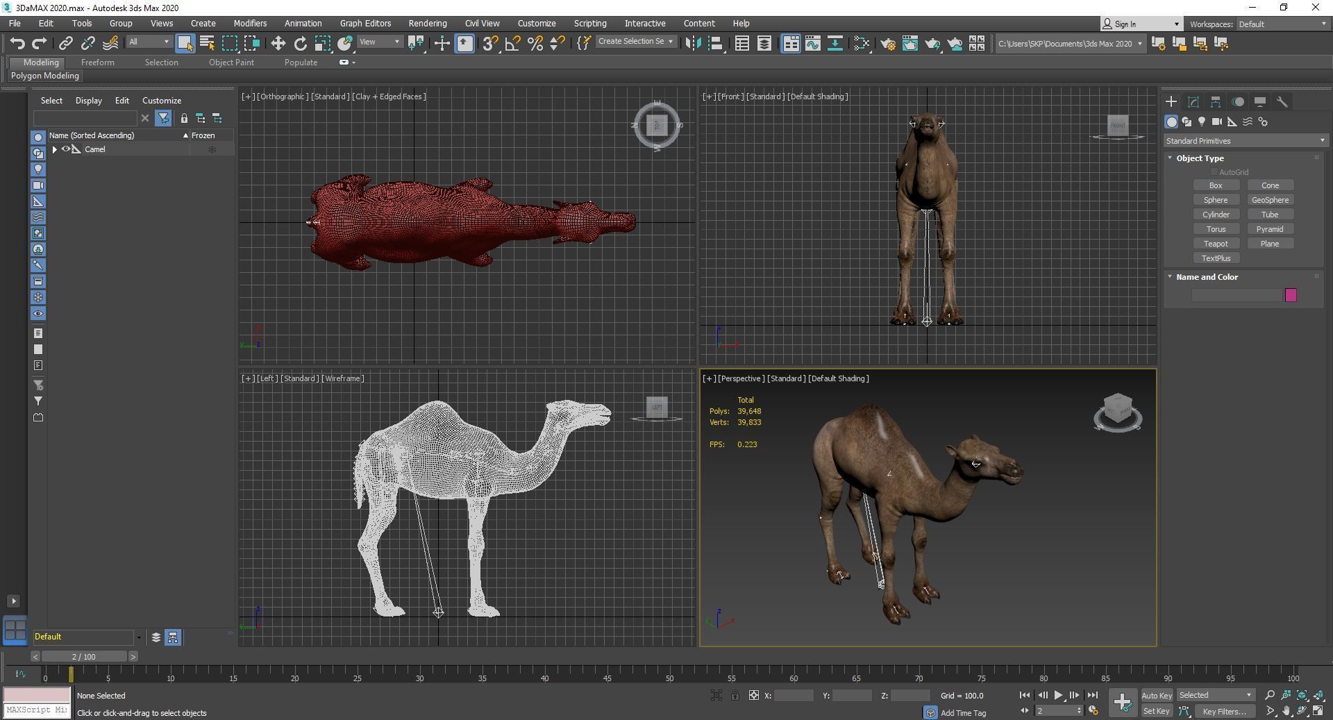 Camel 3D model_12