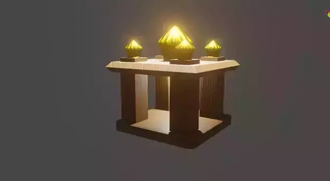 Small Temple 3D Model