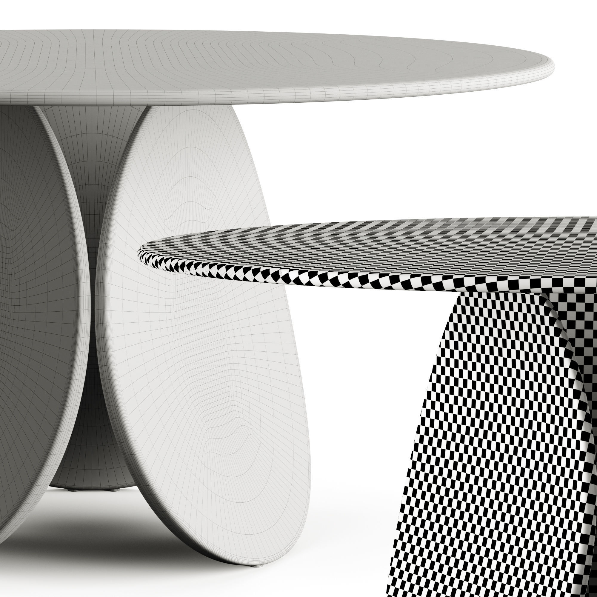 Cattelan Italia Maxim Argile Clay Table 3D model_5