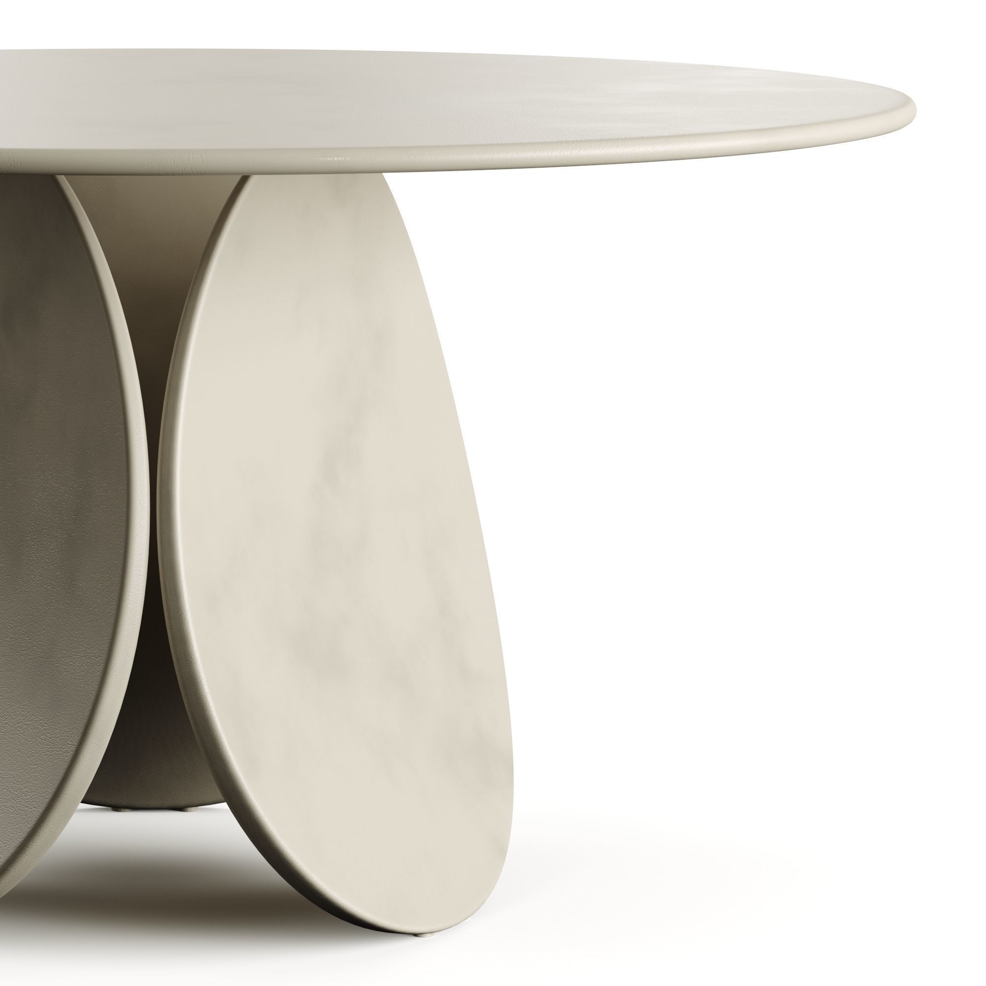 Cattelan Italia Maxim Argile Clay Table 3D model_1