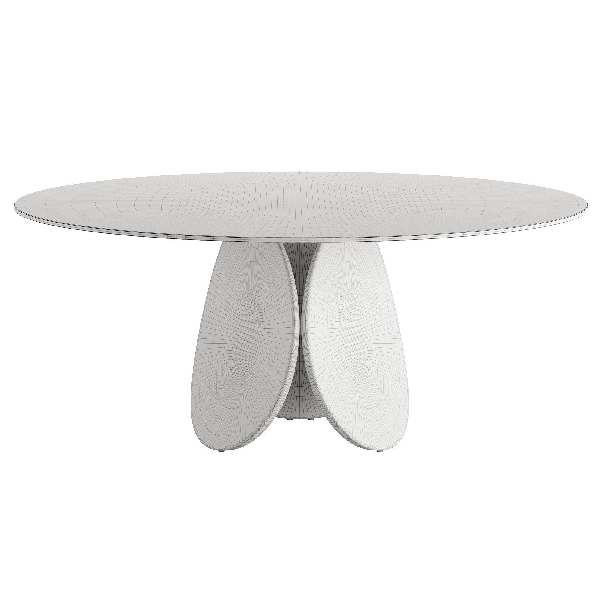 Cattelan Italia Maxim Argile Glass Table 3D model_5