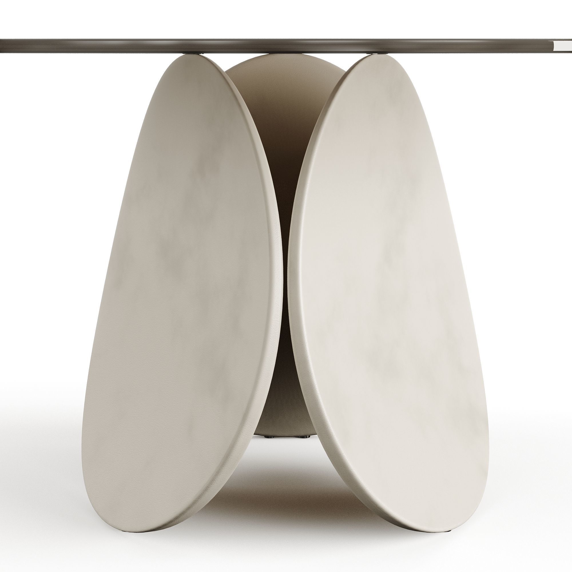 Cattelan Italia Maxim Argile Glass Table 3D model_1